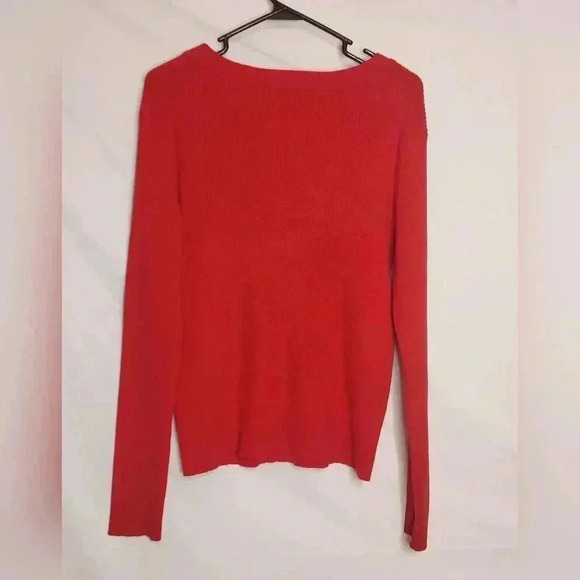 Versona Long Sleeve Scoop Neck Ribbed Sweater, Size L - Picture 2 of 2